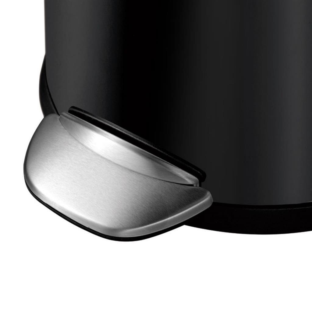 Eko Vepa Bins Belle Deluxe Treteimer 3l Schwarz Silber