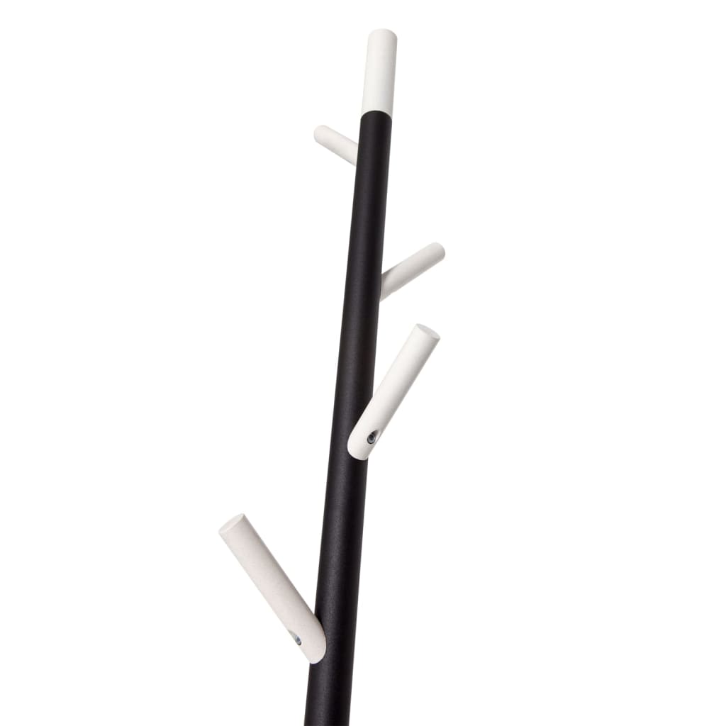 V-Teil-Garderobe linear stehend mit 4 Haken 180 cm weiß