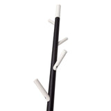 V-Teil-Garderobe linear stehend mit 4 Haken 180 cm weiß