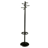 V-Teil V-Teil Garderobe stehend mit 8 Haken Porzellan 178 cm schwarz