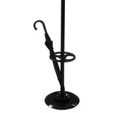 V-Teil V-Teil Garderobe stehend mit 8 Haken Porzellan 178 cm schwarz