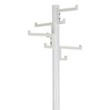 V-Teil-Garderobe stehend mit 8 Haken Porzellan 178 cm weiß