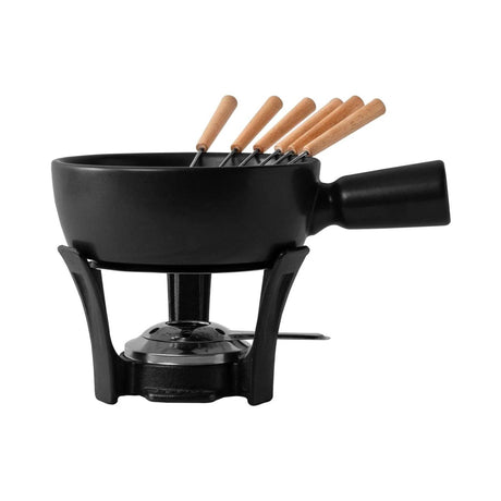 Boska Nero Fondue-Set Keramik Gusseisen 1,3l