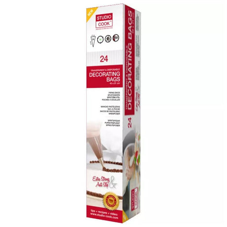 Basic Studio Cook Dekoration Einweg-Spritzbeutel 24 Stück