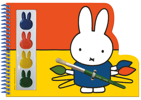 Bambolino Miffy Bastelbuch Zeichnen und Malen, inkl. Pinsel und 4 Farben - Kleinkind - Ferienbuch - ab 3 Jahren - Spielzeug