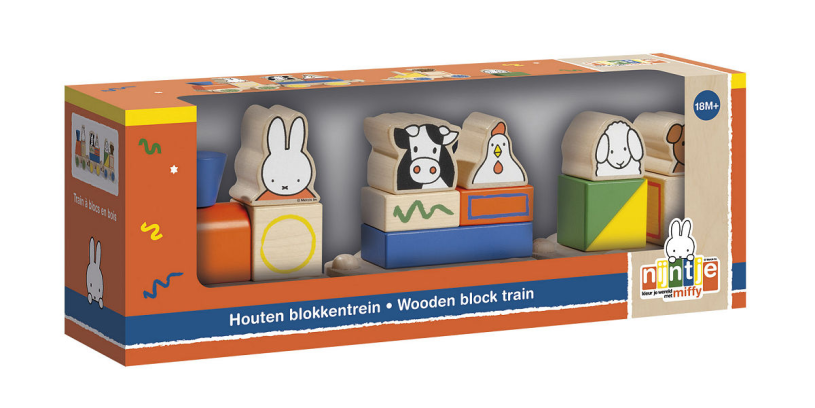 Bambolino Toys Miffy Holzblockeisenbahn. 3+