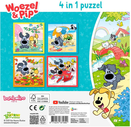 Bambolino Toys Woezel Pip 4-1 Puzzle