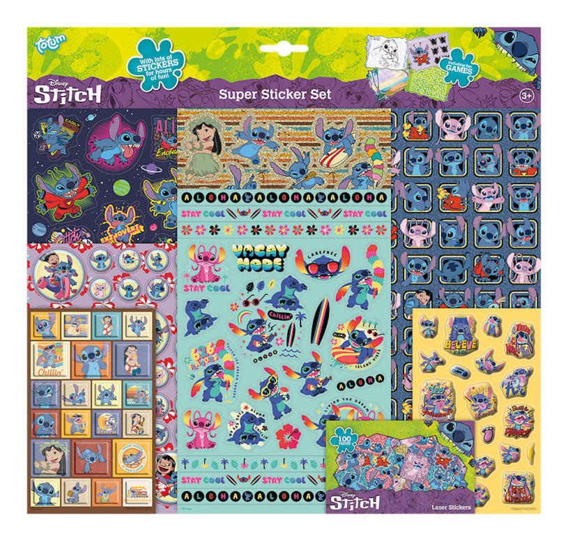 Totum Disney Stitch – Super-Sticker-Set