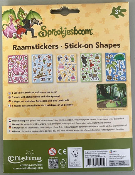 Dsp Fensteraufkleber Märchenbaum, Efteling | 12 Stück
