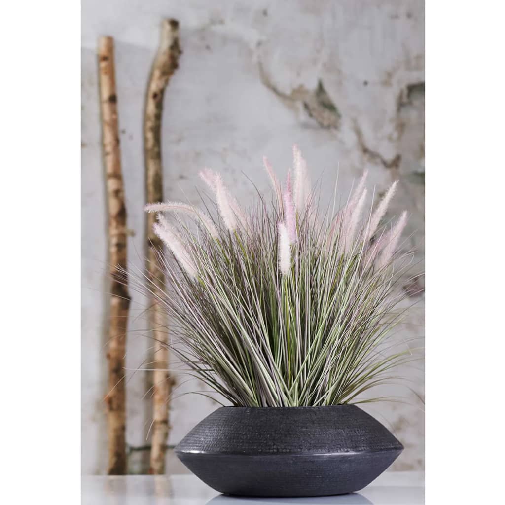 Smaragdkünstliche Pflanze in Zink -Pot -Lamppoetsergras 58 cm