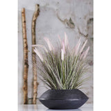 Smaragdkünstliche Pflanze in Zink -Pot -Lamppoetsergras 58 cm