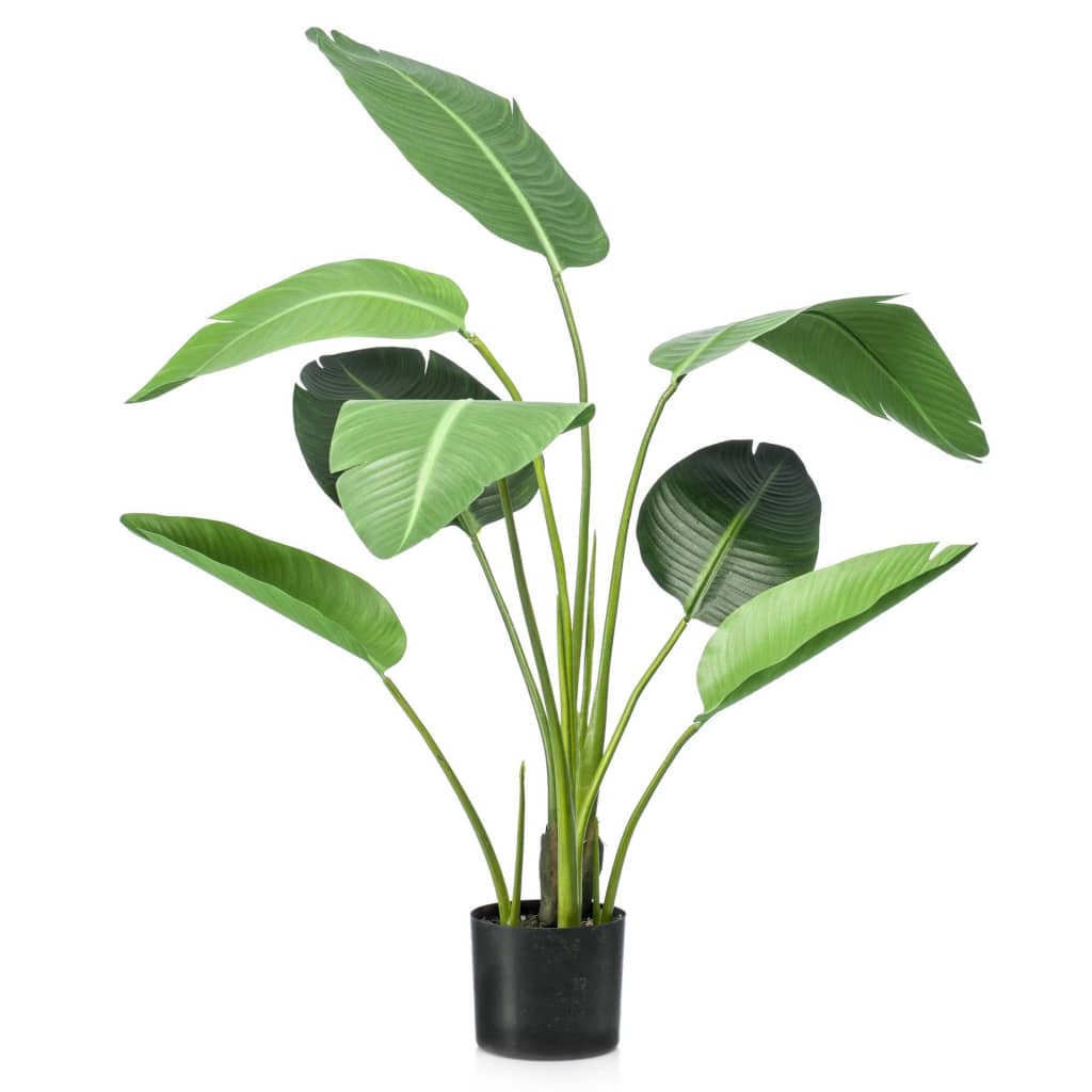 Smaragdkunstpflanze in Topf Strelitzia 120 cm
