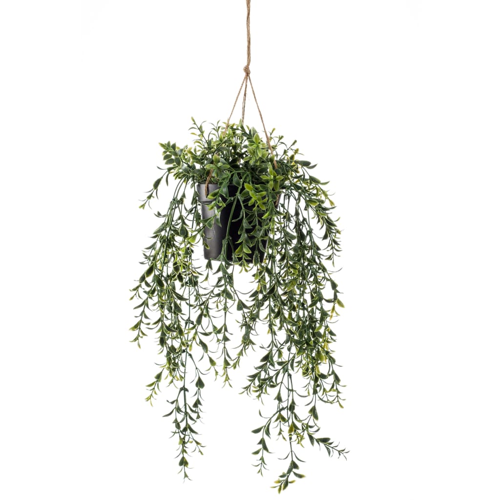 Smaragdkunstpflanze hängt im Topf Buxus 50 cm