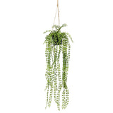 Smaragdkunstpflanze hängt in Topf Ficus pumila 60 cm