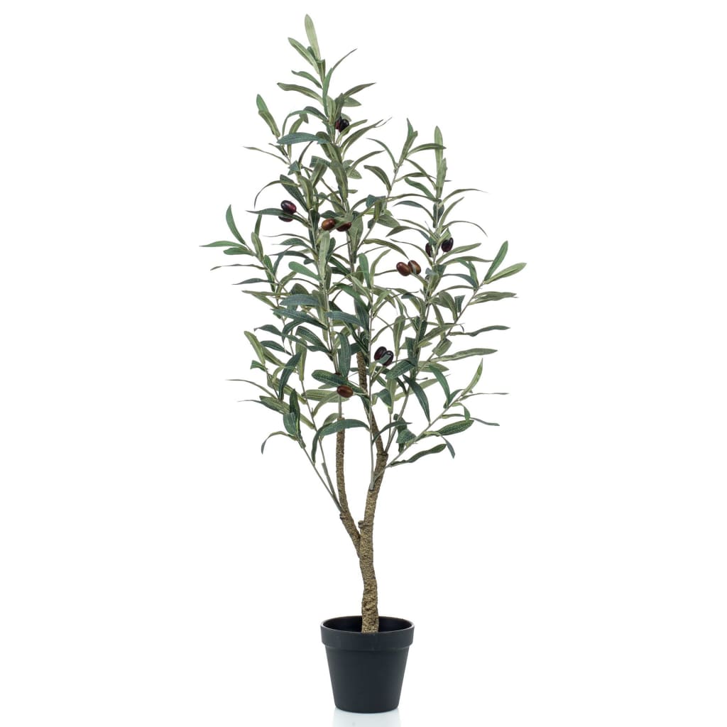 Smaragdkunstpflanze in Plastiktopf Olivenbaum 90 cm