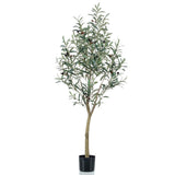 Smaragdkunstpflanze in Plastiktopf Olivenbaum 140 cm