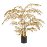 Smaragdkunstpflanze Gold Palm 145 cm Goldfarbe