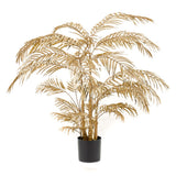 Smaragdkunstpflanze Gold Palm 145 cm Goldfarbe