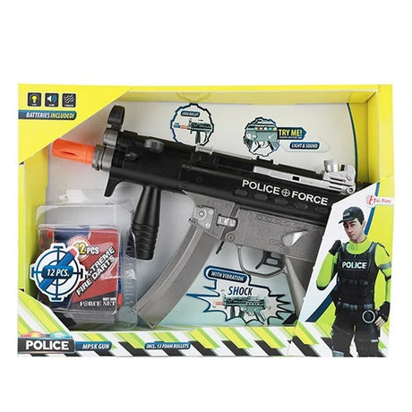 Toi-toys Polizei-Blaster + Licht und Ton + 12 Darts