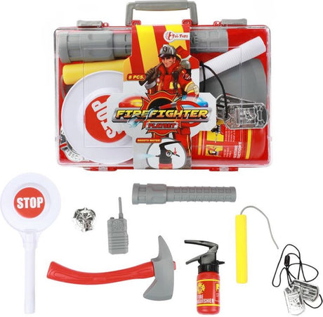 Toi-toys Toi Toys Feuerwehr Feuerwehrkoffer mit Zubehör 25x16x6cm
