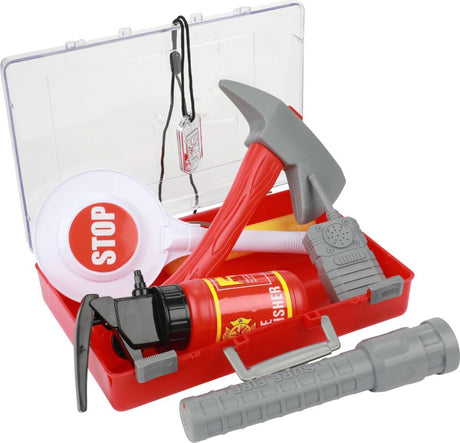 Toi-toys Toi Toys Feuerwehr Feuerwehrkoffer mit Zubehör 25x16x6cm