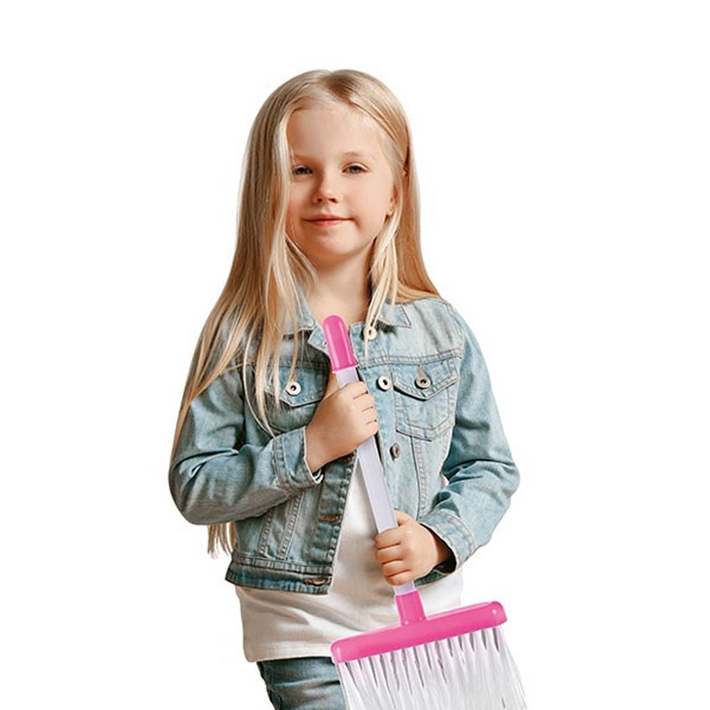 Toi-toys Hausreinigungsspielset 3-teilig rosa und weiß