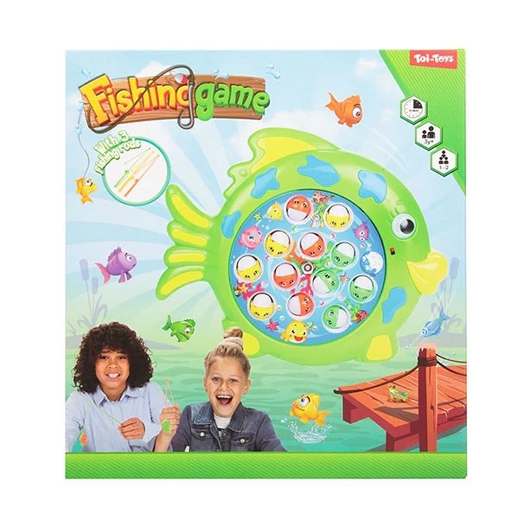 Toi-toys Angelspiel-Drehteller fängt den Fisch mit Ton