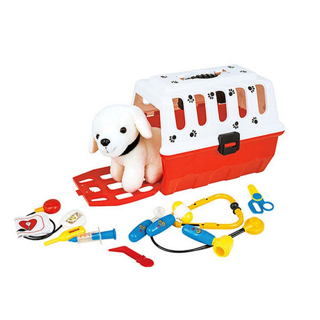 Toi-toys Welpe im Reisekorb + Tierarztzubehör