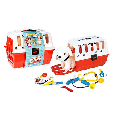 Toi-toys Welpe im Reisekorb + Tierarztzubehör