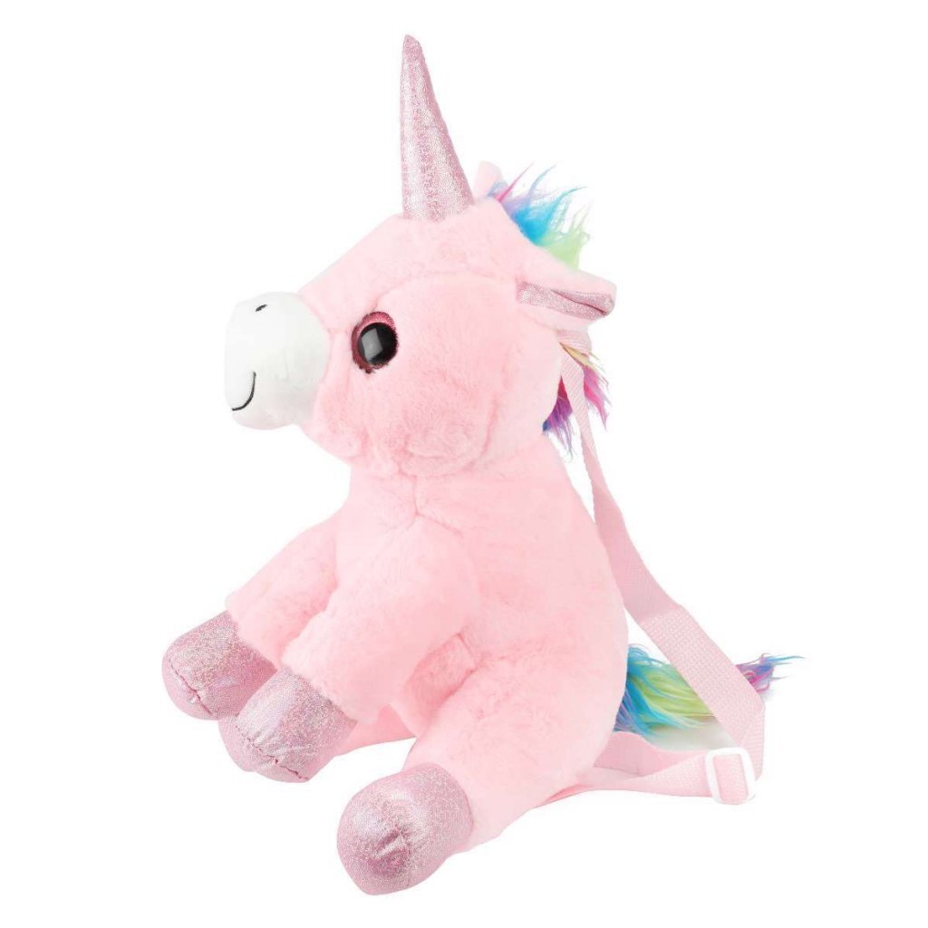 Toi-toys Einhorn Kuscheltier Rucksack 30 cm