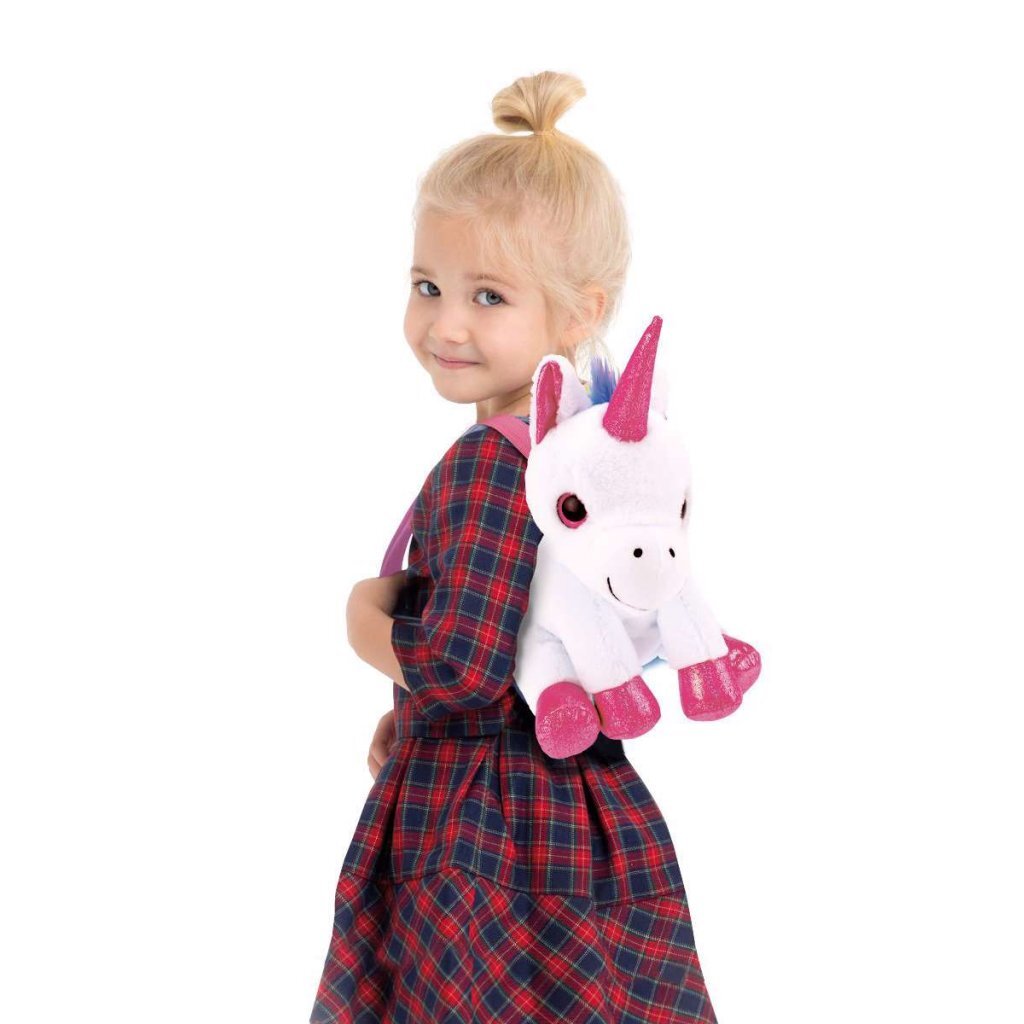 Toi-toys Einhorn Kuscheltier Rucksack 30 cm