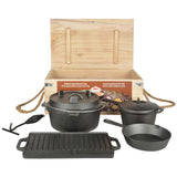 Esschert Design Camp Fire Cooking Set 7-teilig Zwartff240