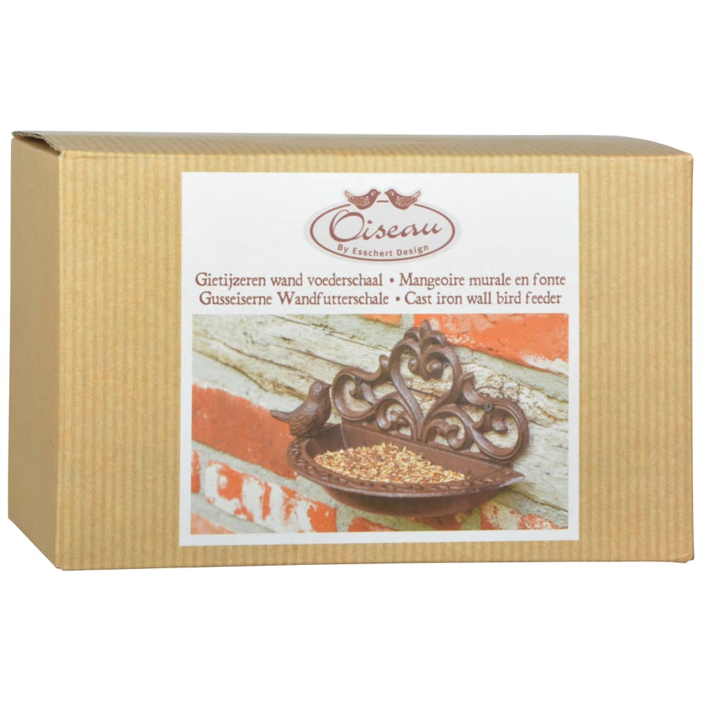 Esschert Design Bird Feed Box Gusseisen braun BR26