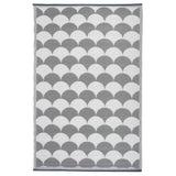 EsssCert Design Esschert Design Outdoor Teppich 180x121 cm Grau und Weiß OC24