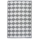 EsssCert Design Esschert Design Outdoor Teppich 180x121 cm Grau und Weiß OC24