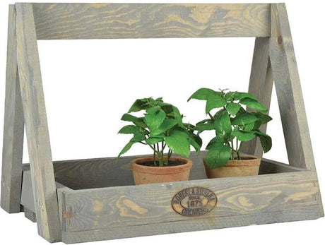 Esschert Design Holzpflanzenregal 29x39,2x28,9 cm grau