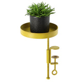 Essschert Design Pflanze Blad mit Klemme um S golden gefärbt