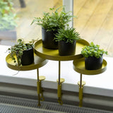 Esschert Design Pflanze Blad mit Klemmung um m goldfarben