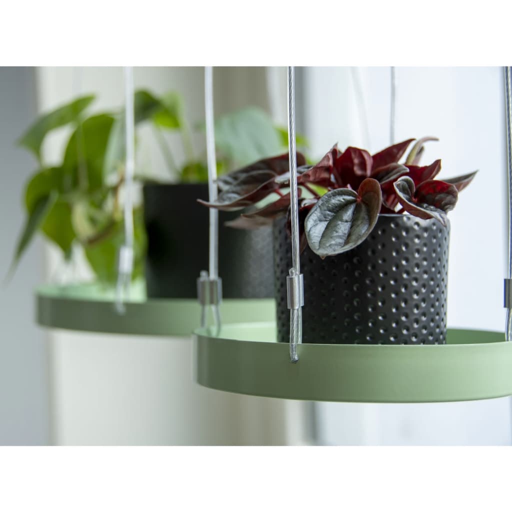 Esschert Design -Pflanze Blad hängt rund s grün