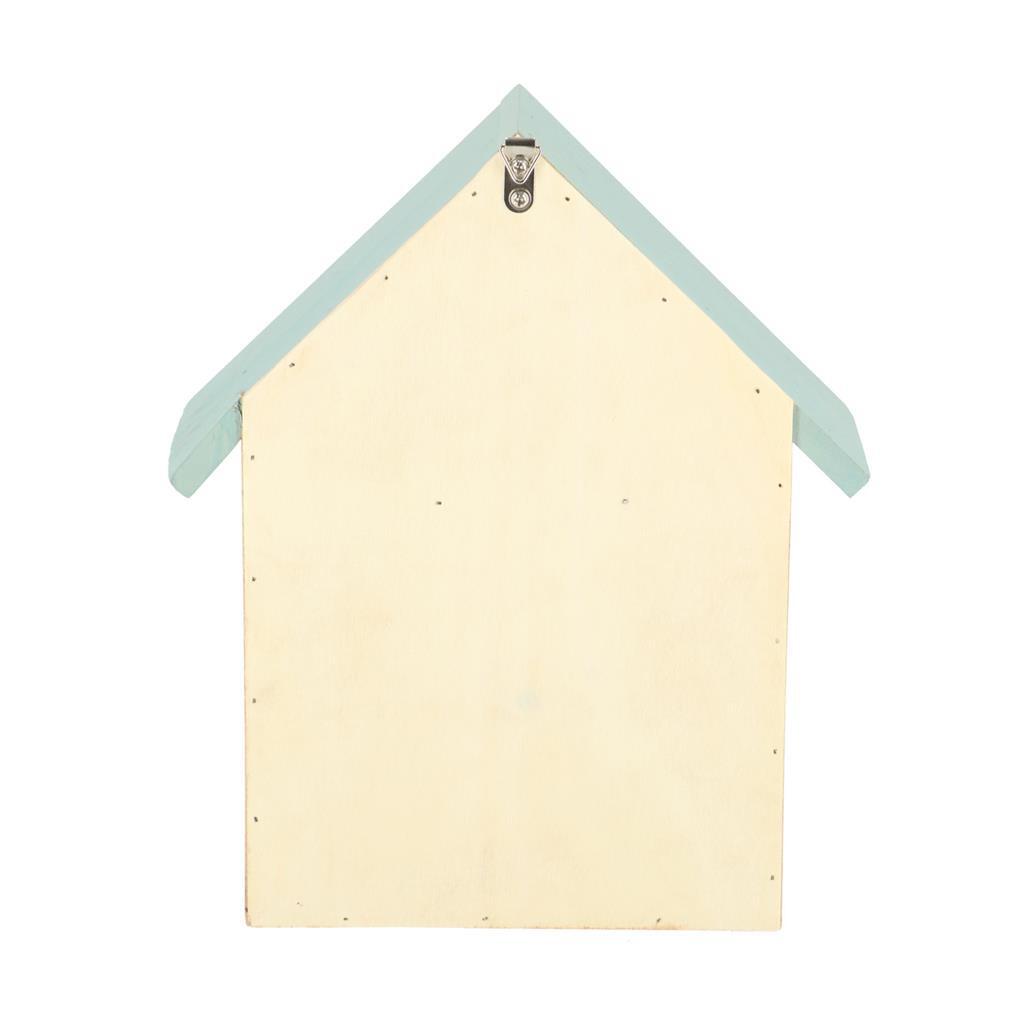Esschert Design Insektenhotel aus Holz 10x24x29 cm natur mintgrün