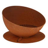 Esschert Design Fire Bowl Hellend auf Scheibe Rost -gelenkt -