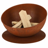 Esschert Design Fire Bowl Hellend auf Scheibe Rost -gelenkt -