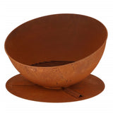 Esschert Design Fire Bowl Hellend auf Scheibe Rost -gelenkt -
