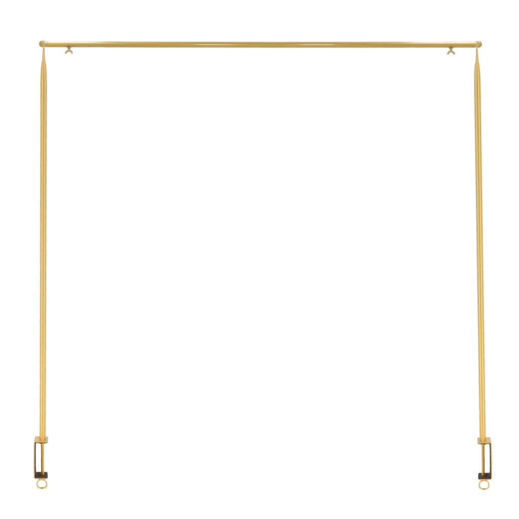 EsssCert -Design -Tischstange mit Klemm dekorativ goldfarben