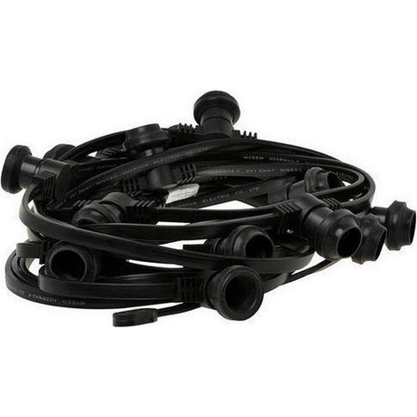Basic Simply Design P10 wasserdichtes Pin-Kabel mit 15 Anschlüssen, 10 m, Schwarz