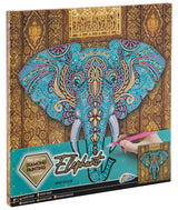 Grafix Diamantmalerei auf Leinwand Elefant