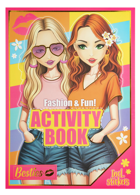 Besties Modespaß-Aktivitätsbuch + Aufkleber