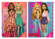 Besties fashion design book a4 incl stickers en stencils ass