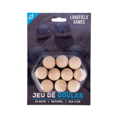 Engelhart Boule-Stützen aus Holz, 10 Stück.