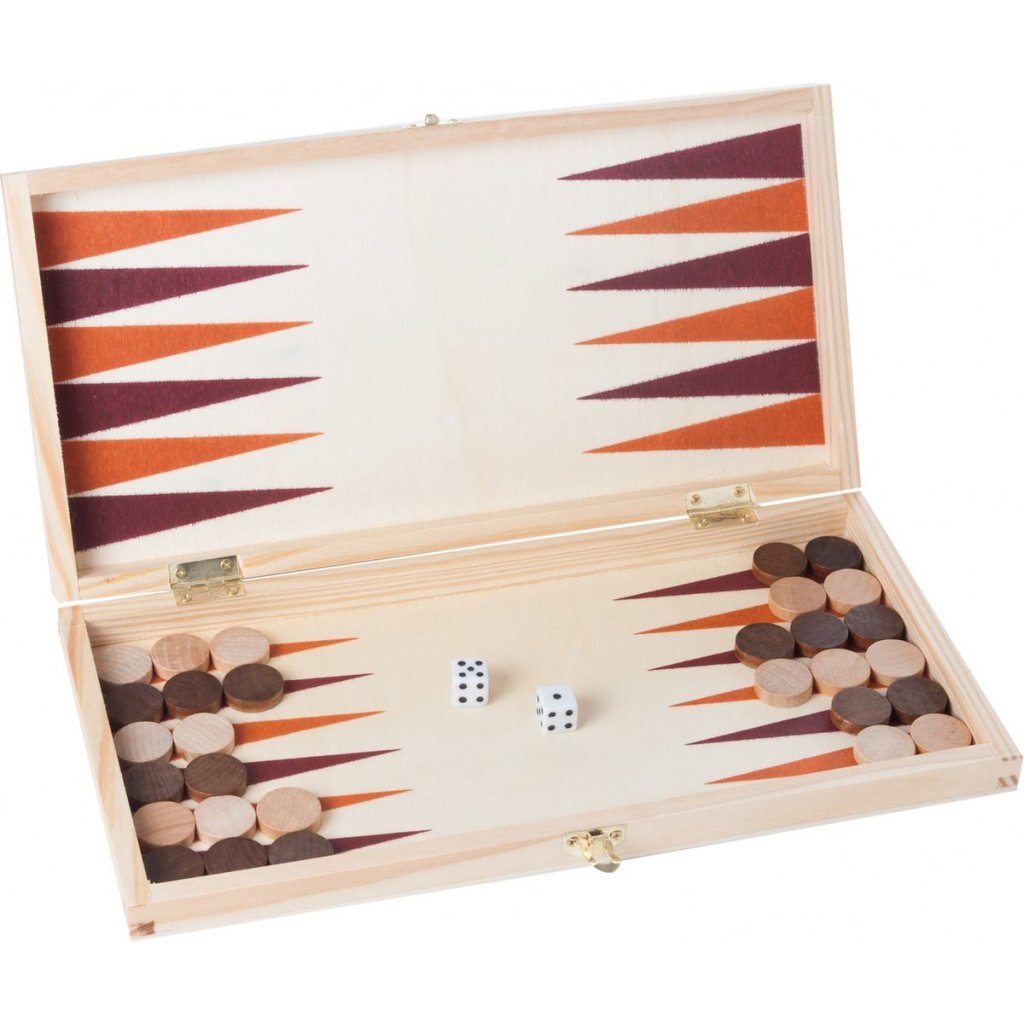 Longfield Schach Backgammon Kassette Holz 30x16x4 cm | 2 Stk